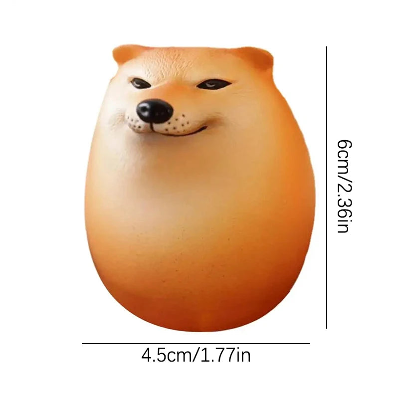 Creative Shiba Inu Realistic Egg Shape PVC Desk Decor Dog & Egg Union Decorations For Home Offices Fun Christmas Gifts ShopOnlyDeal