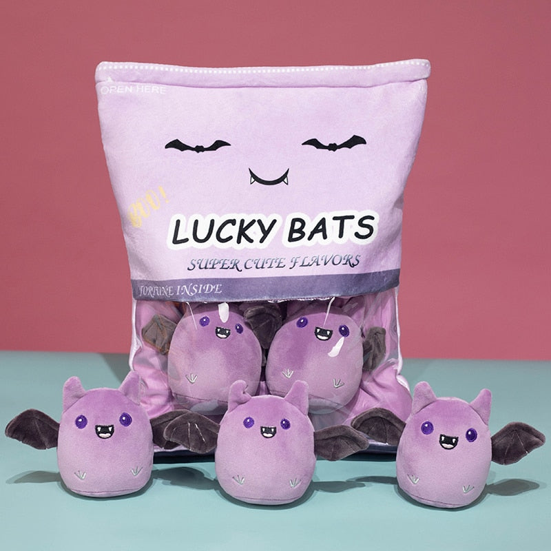 5pcs/lots Creative Bat Plush Toys Bat Snack Plush pumpkin bat doll Pillow Stuffed kawaii Dark Elf Cute Bat Toys for Children Kid ShopOnlyDeal