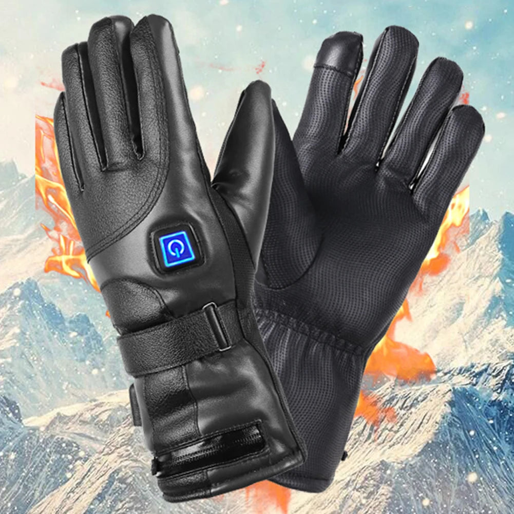 Rechargeable Electric Winter Gloves Thermal Touchscreen Gloves Battery Powered Heating Gloves for Outdoor Motorcycle Ski Cycling ShopOnlyDeal