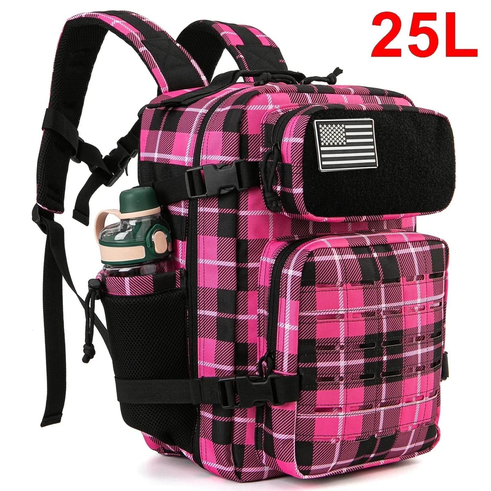 25L/45L Military Tactical Backpack for Women/men Army Laser Cut Molle Daypack School Bag Gym Rucksack with Dual Cup Holder ShopOnlyDeal