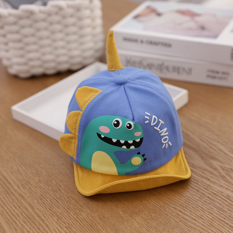 Cartoon Dinosaur Children Baseball Cap Cute Animal Kids Sun Hat Spring Corduroy Outdoor Boys Girls Peaked Caps Bonnet Gorras ShopOnlyDeal