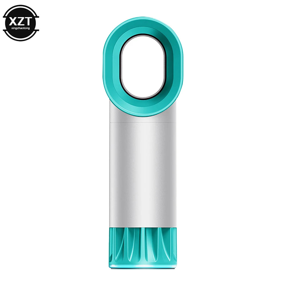 Portable USB Rechargeable Fan Handheld Mini Fan Small Air Cooler Handheld Bladeless Fan Home Dorm Office Fan ShopOnlyDeal