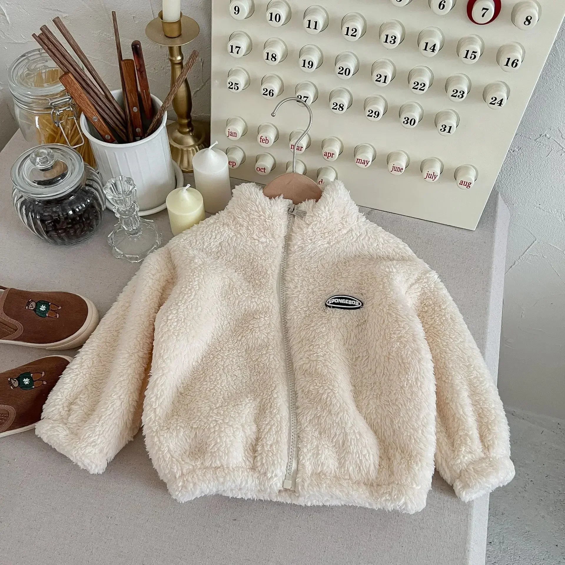 2023 New Autumn Winter Children Coat Fleece Thicken Warm Kids Coats Outwear Cute Cardigan Jackets Coats for Children Clothing ShopOnlyDeal