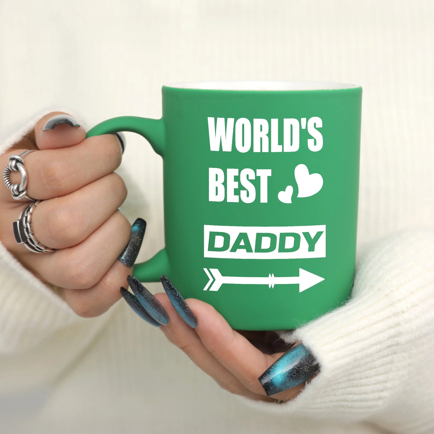 1pc 11oz World's Best Daddy Milk Mug | Fun Creative Gift for Dad | Father's Holiday Ceramic Coffee Mug ShopOnlyDeal