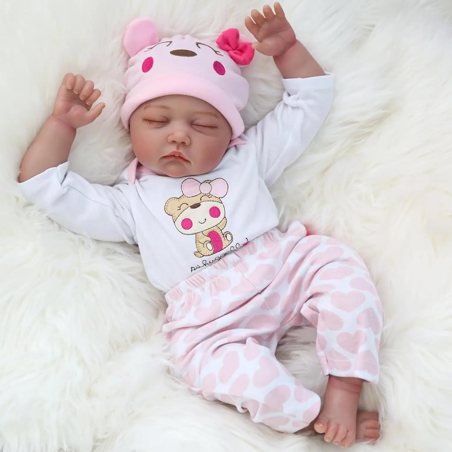 22 inch Soft Body & Curls Realistic Reborn Baby Dolls  for girls Christmas gift ShopOnlyDeal