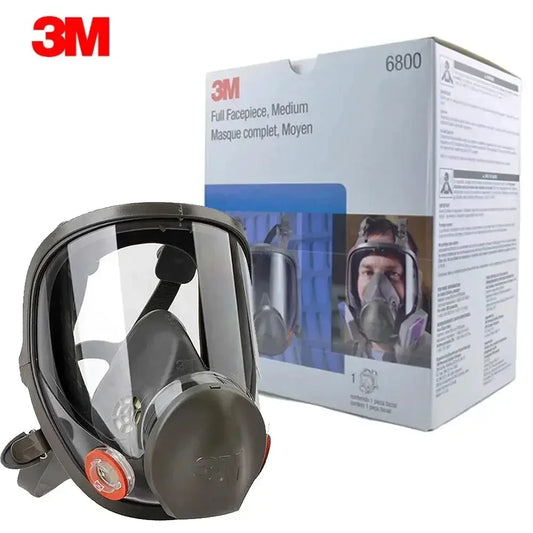 3M 6800 Painting Spraying Respirator Gas Mask Industry Chemcial Full Face Gas Mask Safety Work Filter Dust Full Face Mask Replac ShopOnlyDeal