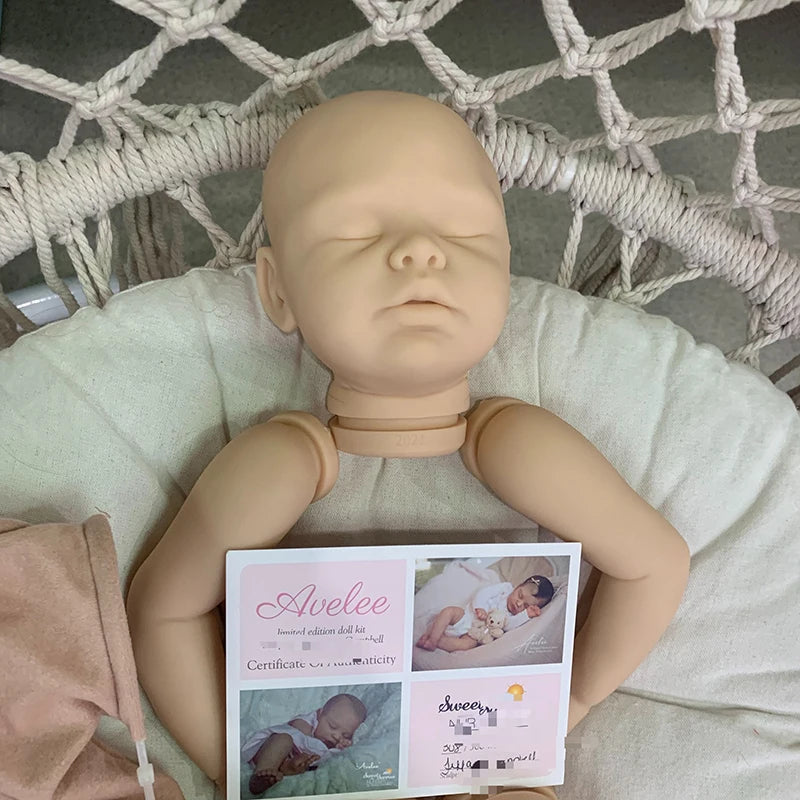 20Inch Reborn Doll Kit Sleeping Sara Baby Reborn Vinyl Doll Kit Lifelike Unfinished Doll Parts DIY Toys Drop Shipping ShopOnlyDeal