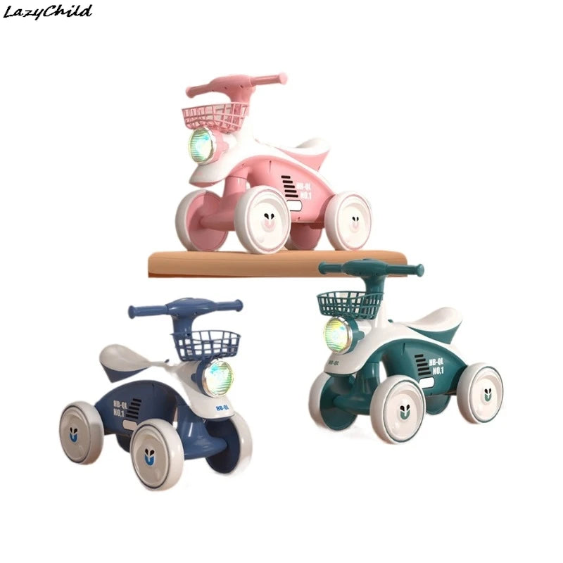 Children's Balance Car Without Pedals | 1-3 Years Old Baby Scooter | Child Scooter Baby Walker | Yo-Yo Four Wheels News ShopOnlyDeal