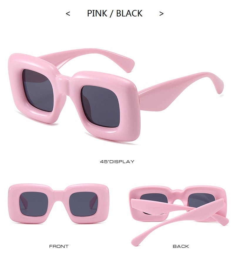 🕶️😎 Inflatable Square Sunglasses for Men & Women: New Punk Designer Sun Glasses | Fashion Big Frame Shades lentes de sol hombre ShopOnlyDeal