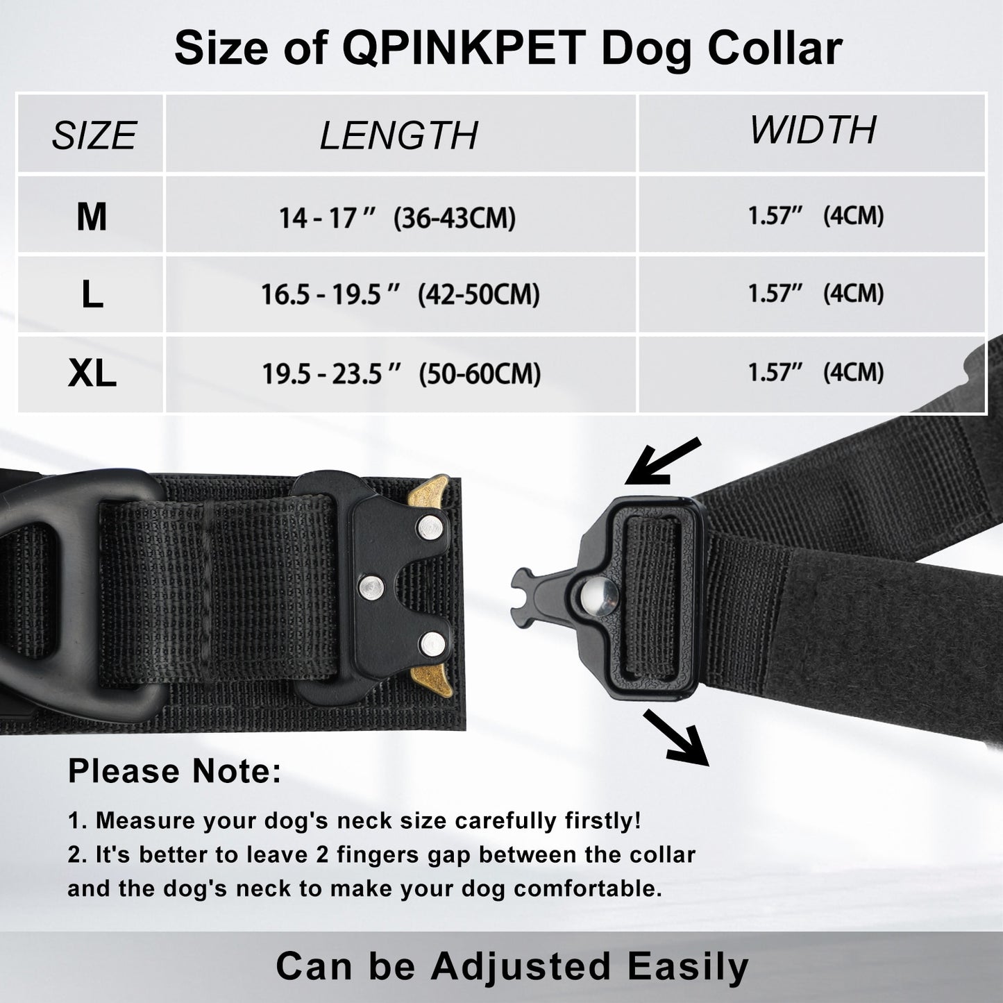 AirTag Dog Collar with Handle, Tactical Dog Collar for Large Medium Dogs, Military Dog with Metal Buckle for Large Dogs ShopOnlyDeal