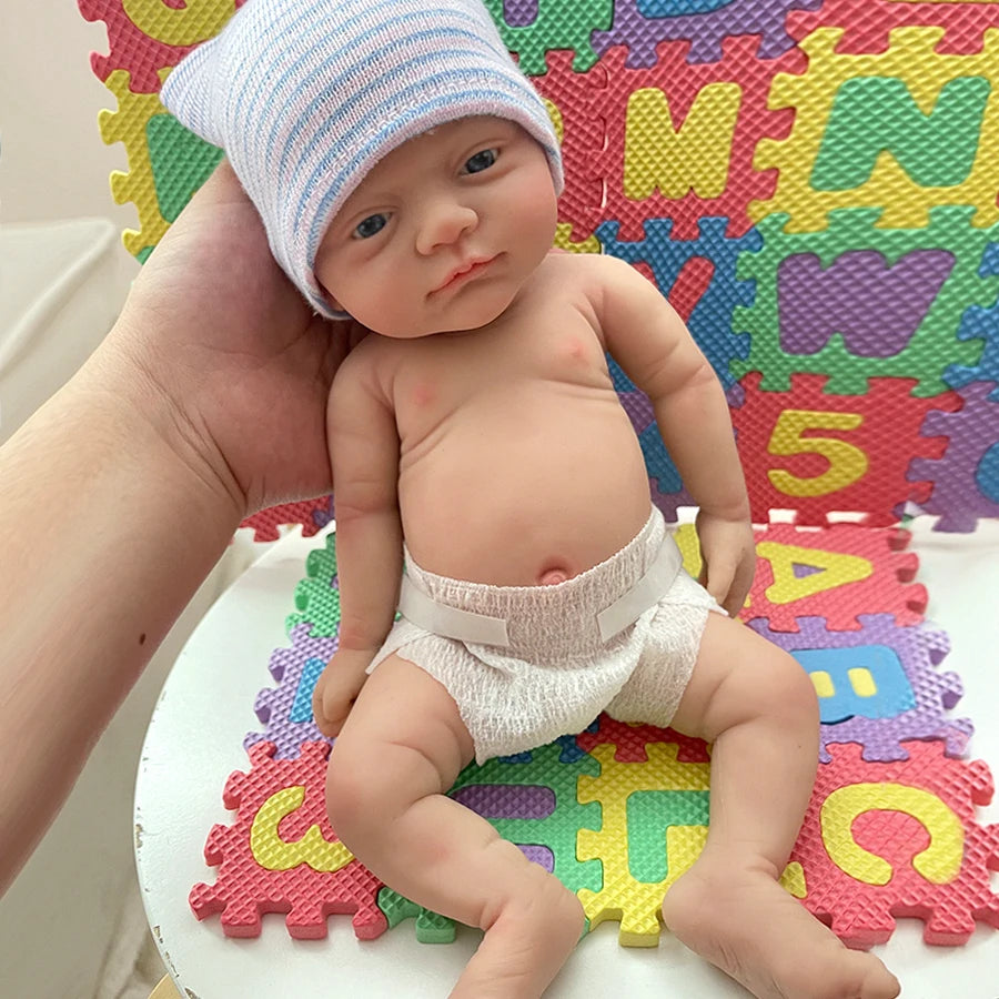 12"  Micro Preemie Full Body Silicone Baby Doll  Girl "Luna"& Boy "Toby" Lifelike Reborn Doll Surprice Children Anti-Stress ShopOnlyDeal