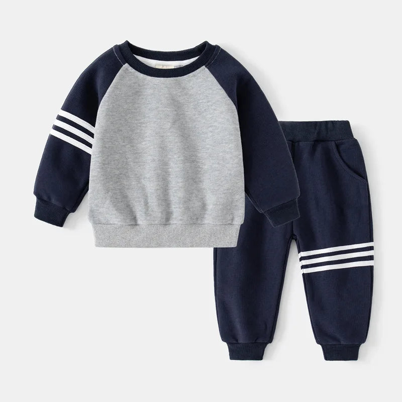 Children's Clothes Set | Colorful Kids Boys Two-Piece Tracksuit | Casual Outfits for Spring & Autumn ShopOnlyDeal