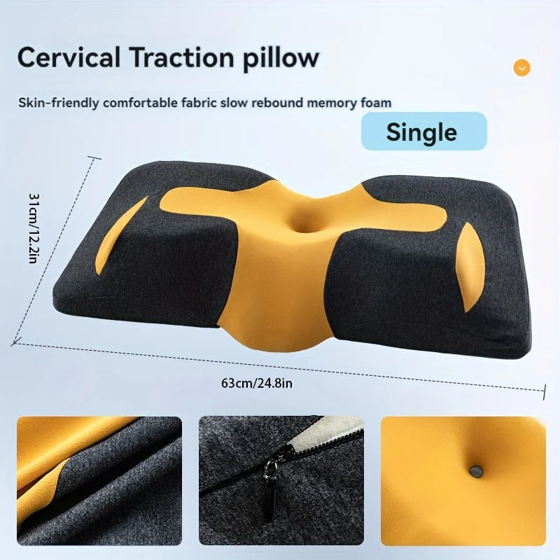 1pc Cervical Pillow Odorless Orthopedic Pillow For Neck And Shoulder Support Memory Foam Neck Pillow Ergonomic Sleeping Home ShopOnlyDeal