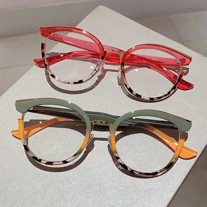 Vintage Anti Blue Light Cat Eye Glasses Women Luxury Brand Designer Trend Myopia Prescription Optical Eye Glasses Frame ShopOnlyDeal