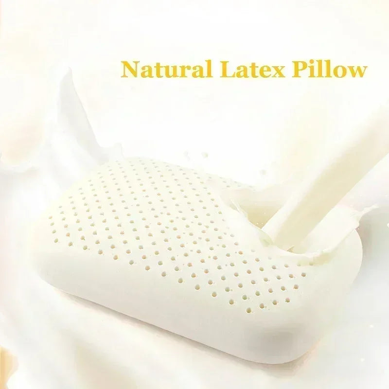 JFLEGAL Natural Latex Pillow Rubber Odorless Neck Pillow Office Cushion Sleep Does Not Collapse Almohadas Para Dormir Oreiller ShopOnlyDeal