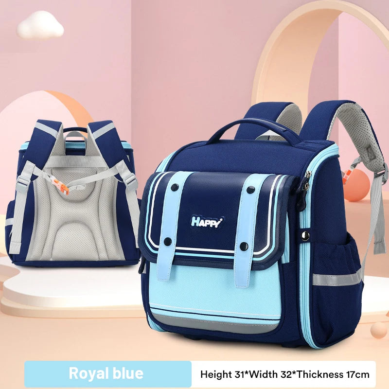 Schoolbag For Primary School Girls Large Capacity | 6-12 Years Old | Load Relief Spine Care | Boys Horizontal Bag ShopOnlyDeal