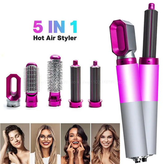 Hair Dryer 5 in 1 Hot Comb Multi Hair Styler With Curling Iron Hair Straightener With Hair Brush For Dyson Airwrap Hair Dryer ShopOnlyDeal