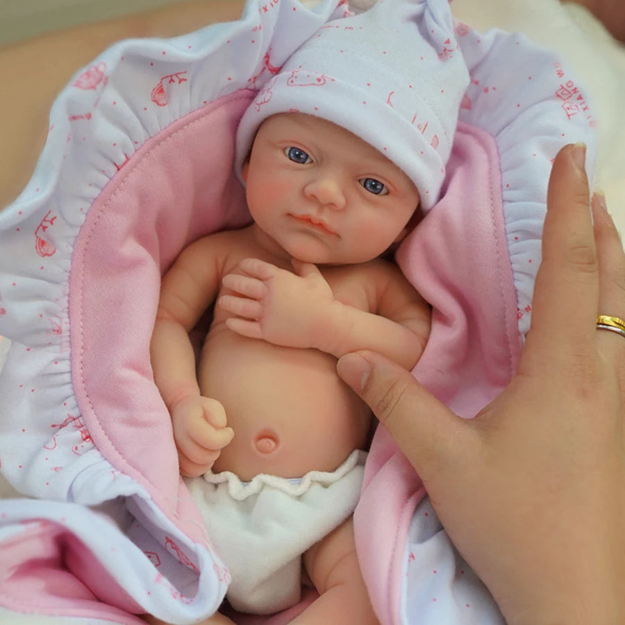 12"  Micro Preemie Full Body Silicone Baby Doll  Girl "Luna"& Boy "Toby" Lifelike Reborn Doll Surprice Children Anti-Stress ShopOnlyDeal