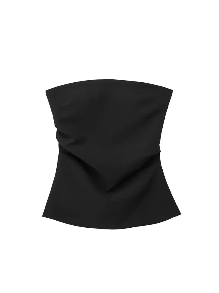 Strapless Top Off Shoulder Tube Top Women | Corset Top Female | Pleated Backless Sleeveless Top | Woman Party Night Summer Tops ShopOnlyDeal