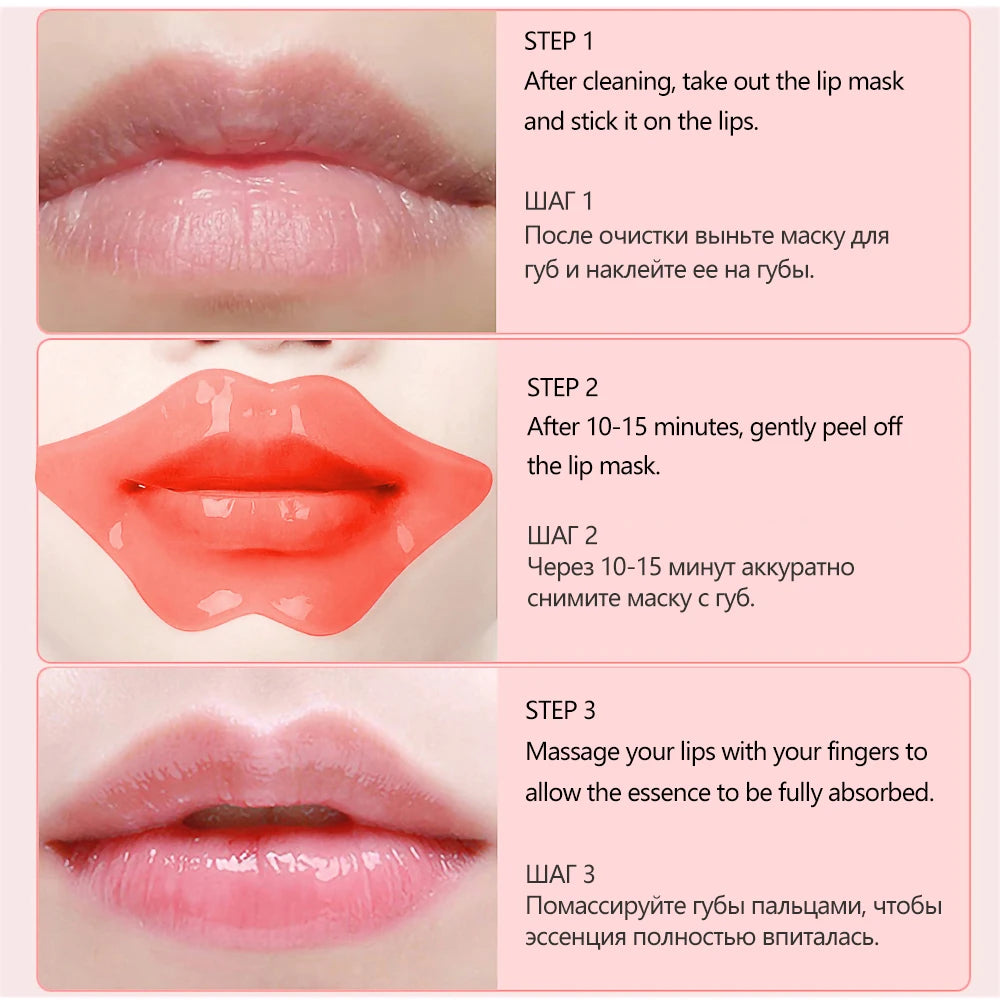 Fruit Vitamin C Moisturizing Skincare Lip Mask | Reducing Lip Wrinkles & Repairing Skin | Lip Patches for Face Care | Recreate Sexy Lips ShopOnlyDeal