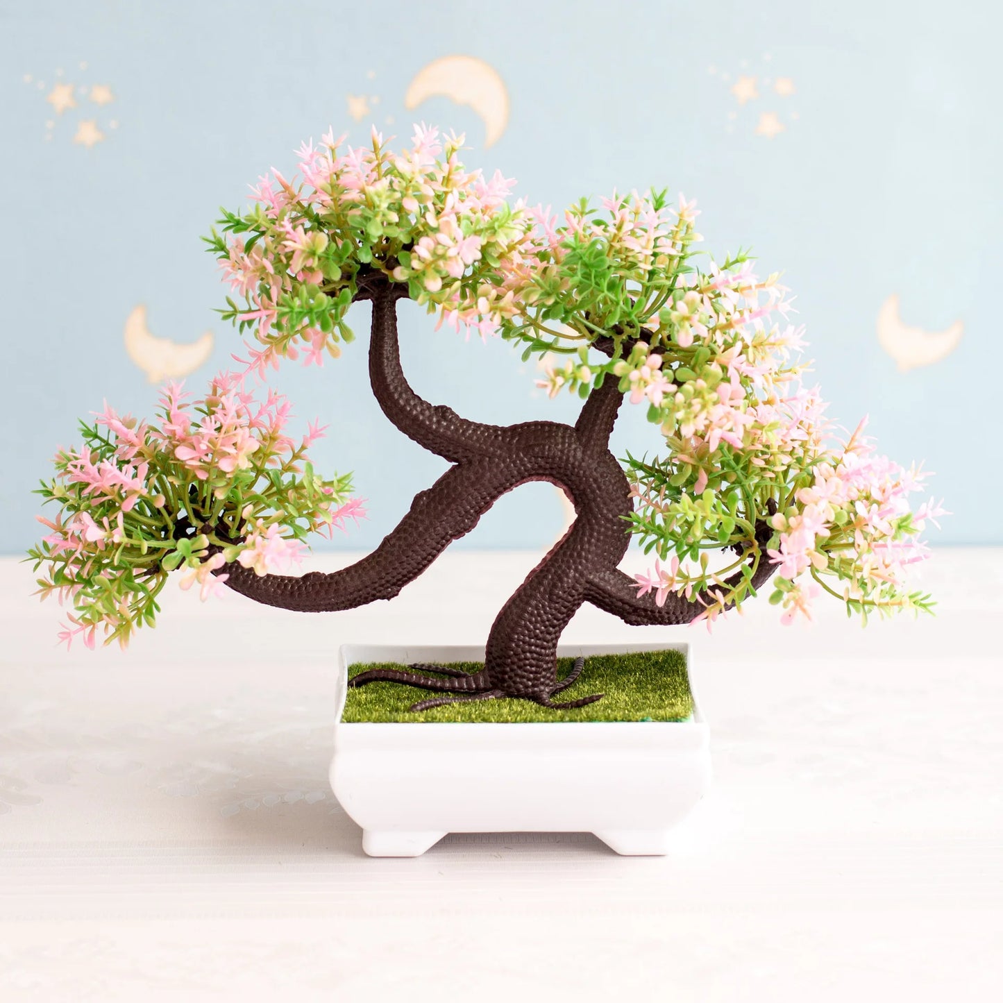 NEW Artificial Plants Bonsai Small Tree Pot Plants Fake Flowers Potted Ornaments For Home Decoration Hotel Garden Decor ShopOnlyDeal