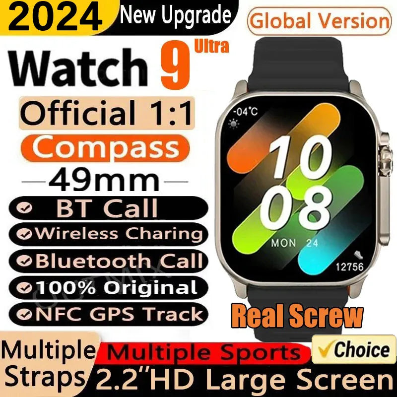 2024 Newest IWO Ultra 9 Gen 2 Smart Watch Men 49mm 2.2 inch HD Screen GPS NFC Waterproof Smartwatch Sports Fitness Watch PK HW8 ShopOnlyDeal