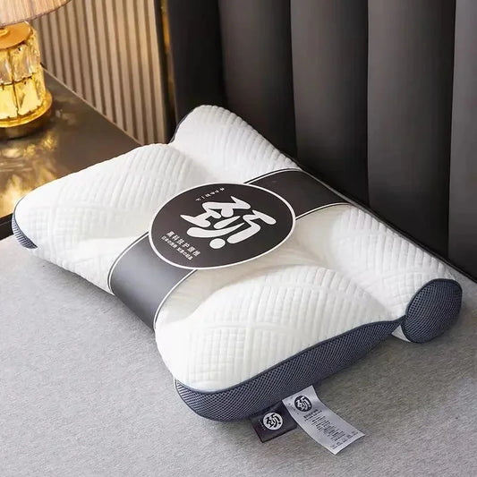 Down Fiber Filled Sleeping Pillow Korea Style Cervical Pillow Orthopedic Soft Pillow Neck Protection Cushion 40X58cm 1PC Bedding ShopOnlyDeal