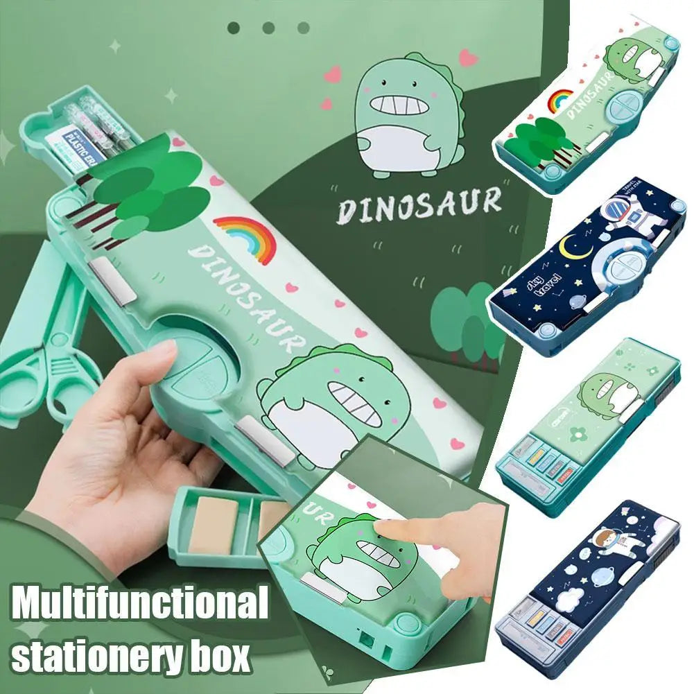 Multi-function Stationery Box Primary School Button Cabinet High Appearance Level Pencil Box For Boys And Girls O1M8 ShopOnlyDeal