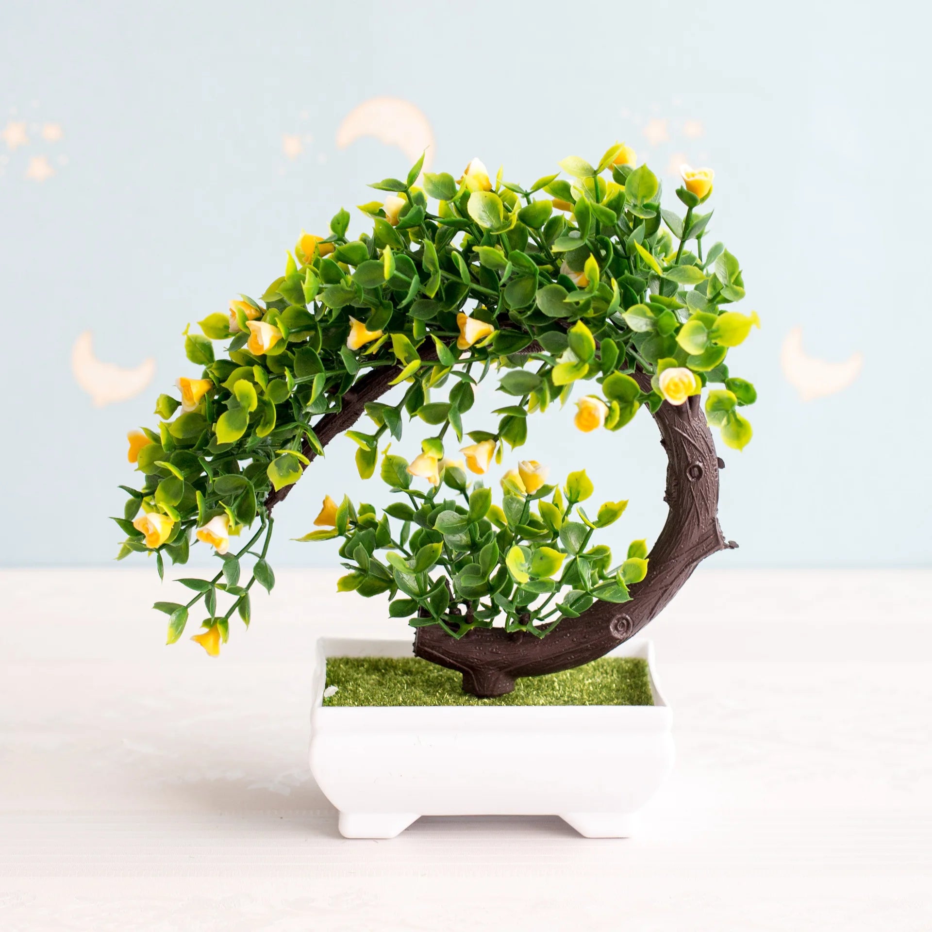 NEW Artificial Plants Bonsai Small Tree Pot Plants Fake Flowers Potted Ornaments For Home Decoration Hotel Garden Decor ShopOnlyDeal