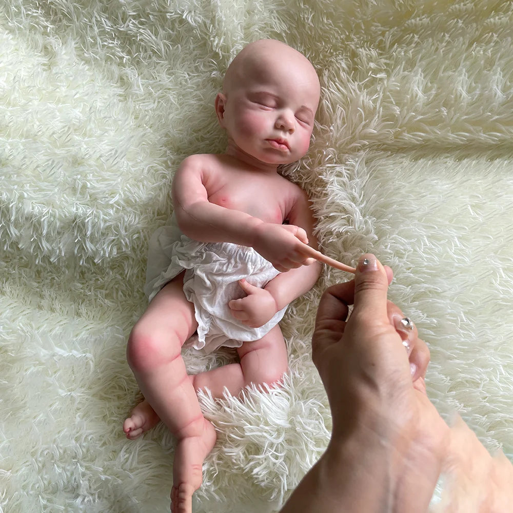 2 Babies Small 31Cm Newborn Baby Girl And Large 50Cm Full Silicone Reborn Dolls Loulou 20 Inch Handmade Artist Painted Collector ShopOnlyDeal