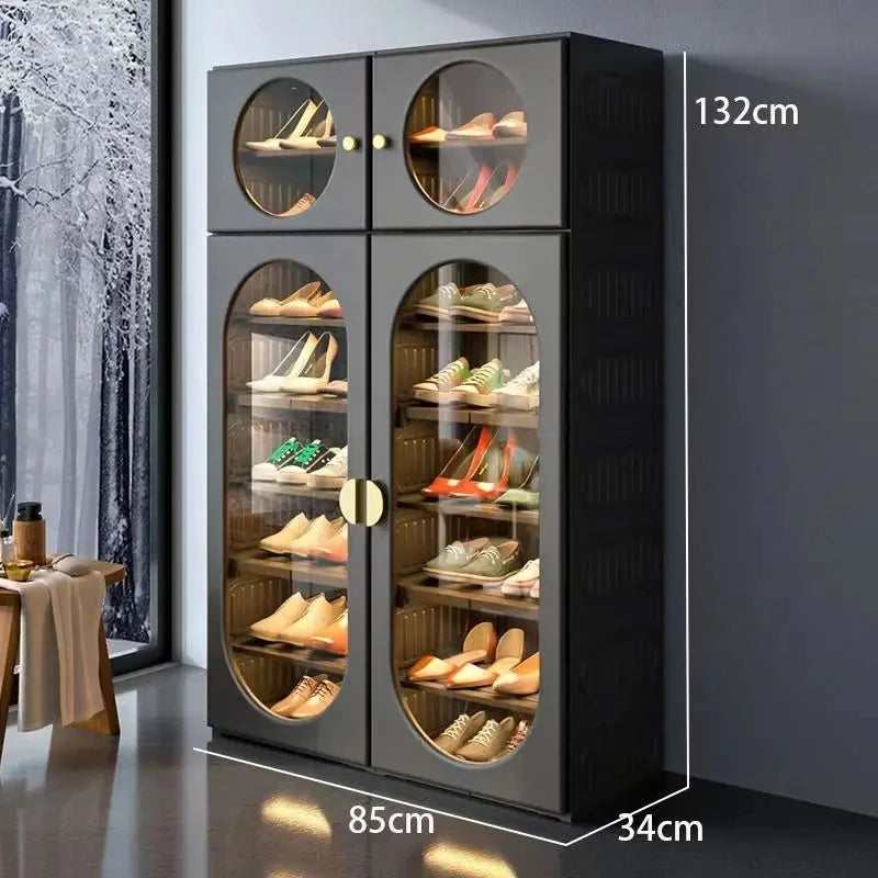 High Quality Luxury Household Free Installation Space-Saving Foldable Shoes Closet Storage Rack Installation Free Shoe Cabinet ShopOnlyDeal