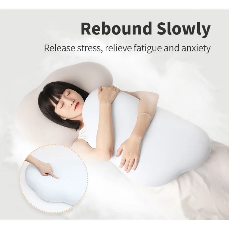 New Patented Bed Sleep Comfortable Cervical Contour Neck Orthopedic Cloud Shape Memory Foam Sleeping Pillow ShopOnlyDeal