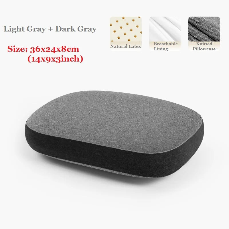 JFLEGAL Natural Latex Pillow Rubber Odorless Neck Pillow Office Cushion Sleep Does Not Collapse Almohadas Para Dormir Oreiller ShopOnlyDeal