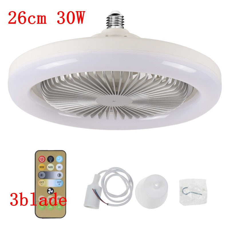 for Smart Ceiling Fan with Remote Control B22 to E27 Converter Base/1m E27 Cable ShopOnlyDeal