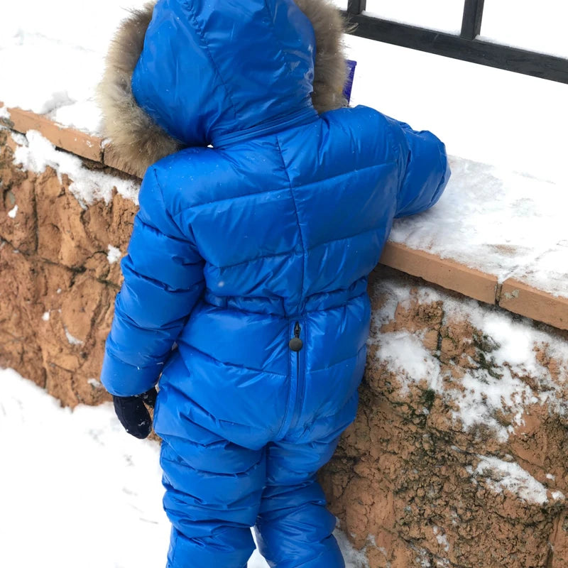 Winter children's one-piece down jacket boys waterproof thickened down jacket girls wash-free warm jacket 2-6 years old ShopOnlyDeal