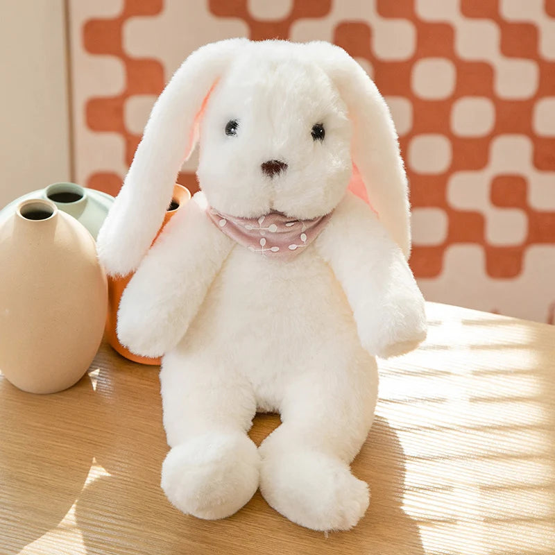 Cute Big Ear Bunny Plush Doll | Cartoon Stuffed Animals Rabbit with Sweater | Soft Baby Accompany Sleeping Pillow | Girl Birthday Gift ShopOnlyDeal