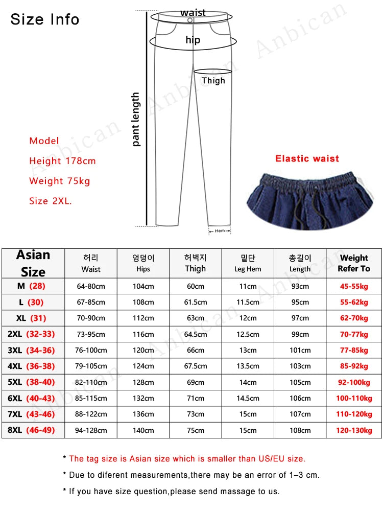 Plus Size Jeans for Men | Loose Joggers Streetwear Harem Jeans | Cargo Pants Ankle-Length Denim Trousers ShopOnlyDeal