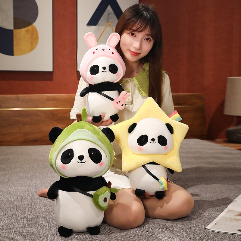 Kawaii Panda Plush Toy Stuffed Soft 30cm Dressed Panda Cosplay Unicorn Bunny Avocado Sun Flower Creative  Doll Kids Girls Gift ShopOnlyDeal