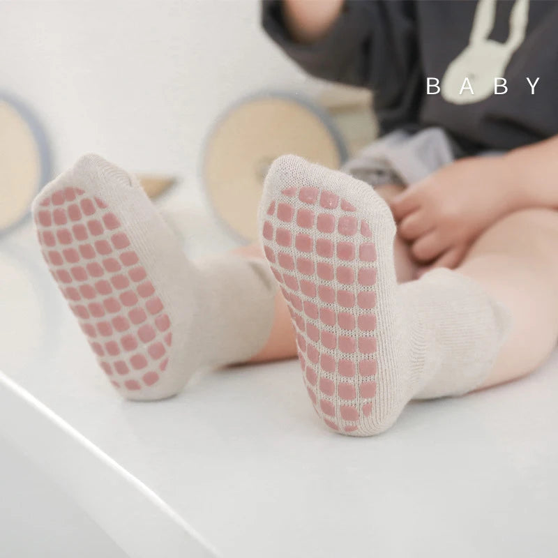 5 Pairs Infant Newborn Baby Anti-Slip Socks | Accessories for Girls and Boys | Toddler Cute Cartoon Floor Stockings ShopOnlyDeal