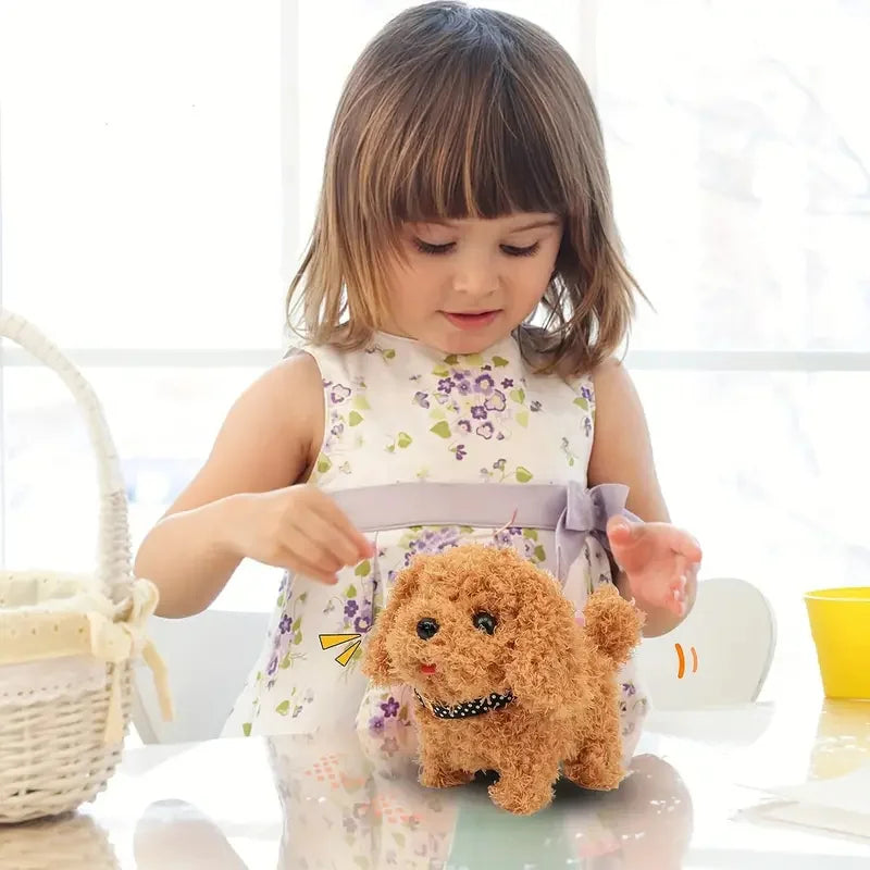 Baby Toy Dog That Walks Barks Tail Wagging Plush Interactive Electronic Pets Puppy Montessori Toys for Girls Boys Christmas Gift ShopOnlyDeal