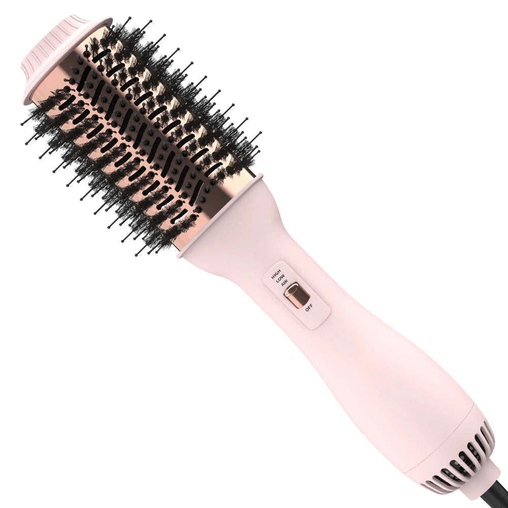 LISARPO Professional Blowout Hair Dryer Brush Black Gold Dryer and Volumize Hot Air Brush for Women Curling Irons Styler ShopOnlyDeal