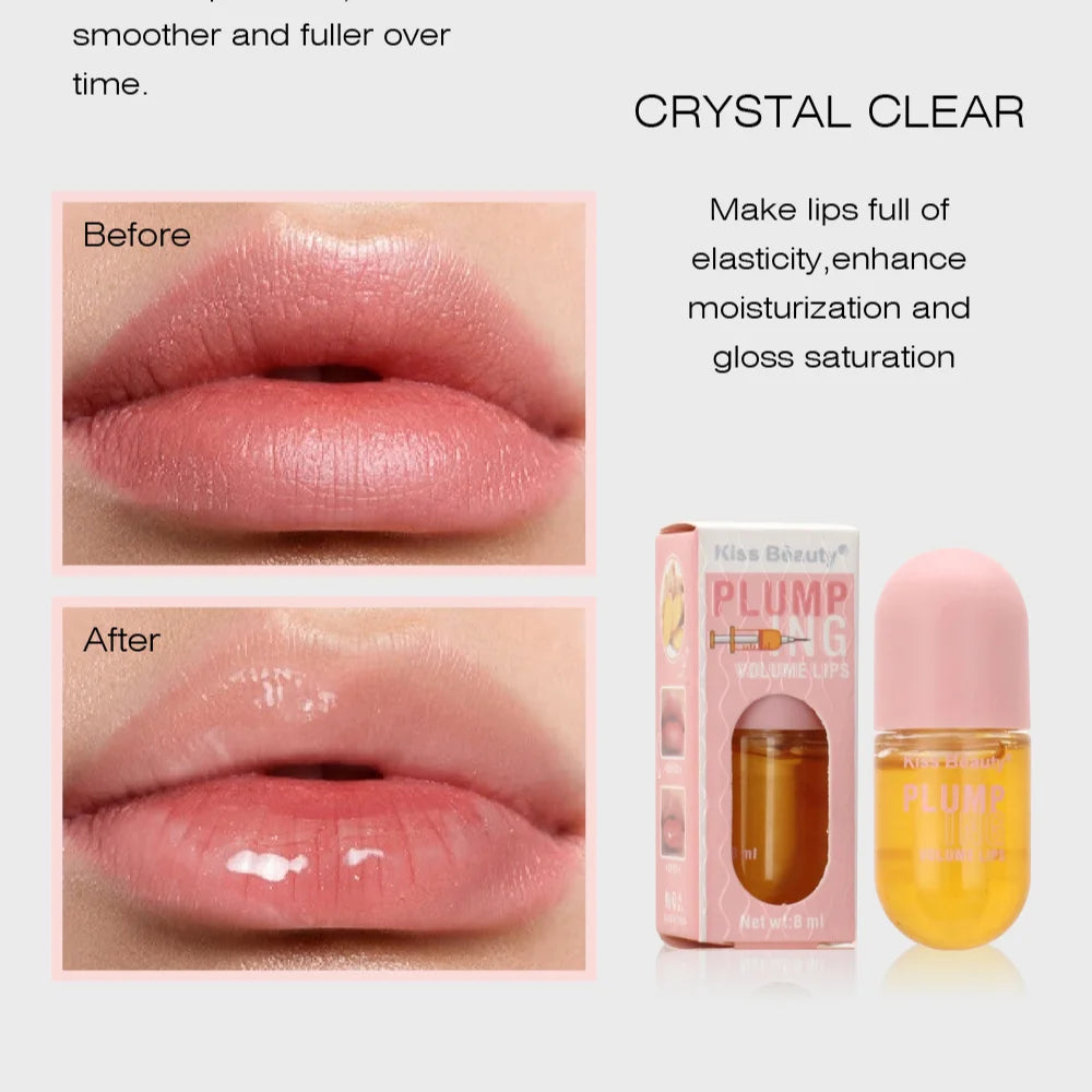 Long Lasting Lip Plumper Oil | Instant Lip Sleeping Mask | Lip Serum with Collagen | Volume Increasing Lip Oil Gloss | Sexy Cosmetic New ShopOnlyDeal