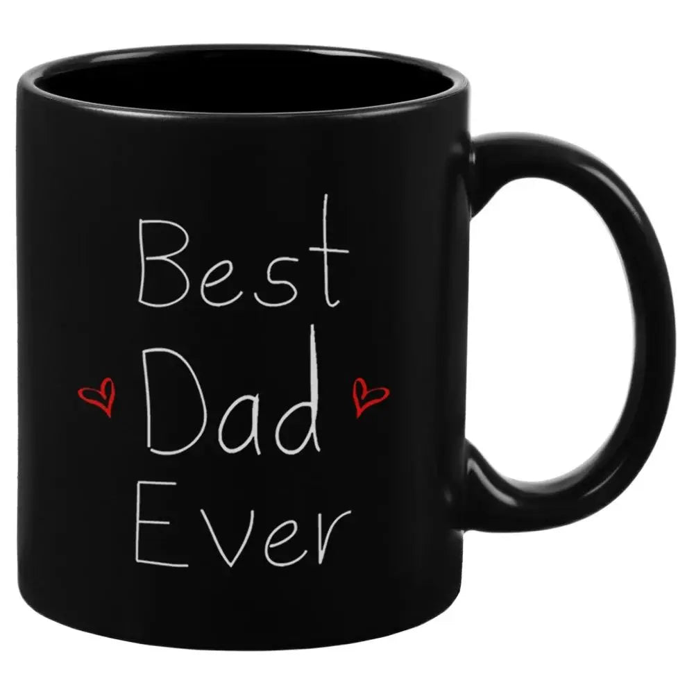 Best dad ever 11oz Black Ceramic Coffee Mug father day gift cup papa home tea mug ShopOnlyDeal