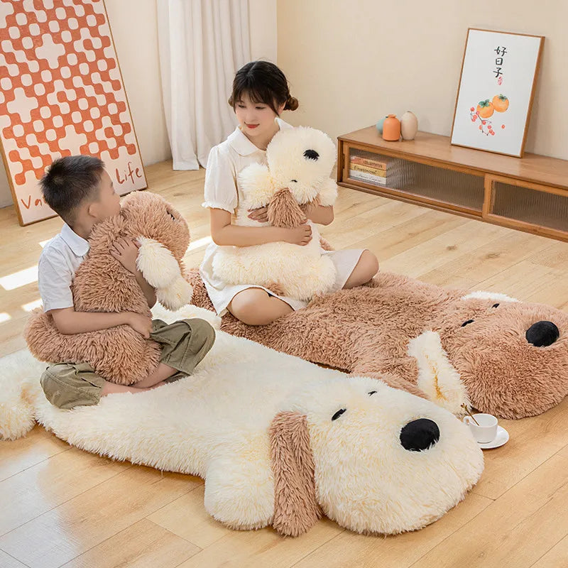 Kawaii Lying Puppy Doll Cartoon Cute Dog Floor Rug Carpet Home Decoration Mat Plush Toys Children Bed Room Plush Hug Pillow ShopOnlyDeal