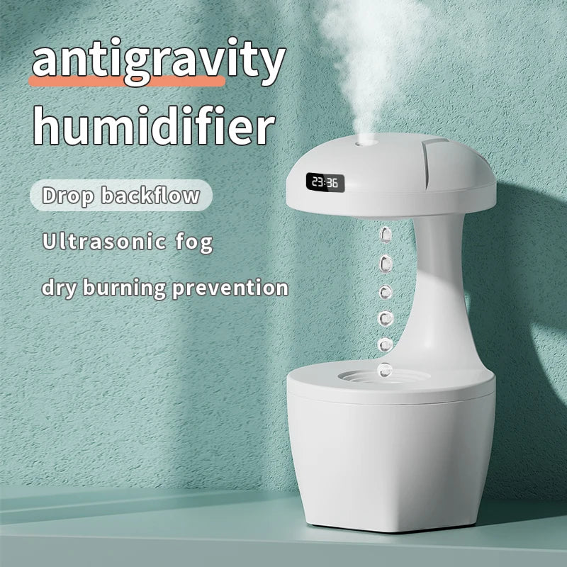 Mute Counter Current Humidifier Levitating Water Drops Cool Mist Maker Fogger Relieve Fatigue Anti-gravity Air Humidifier ShopOnlyDeal