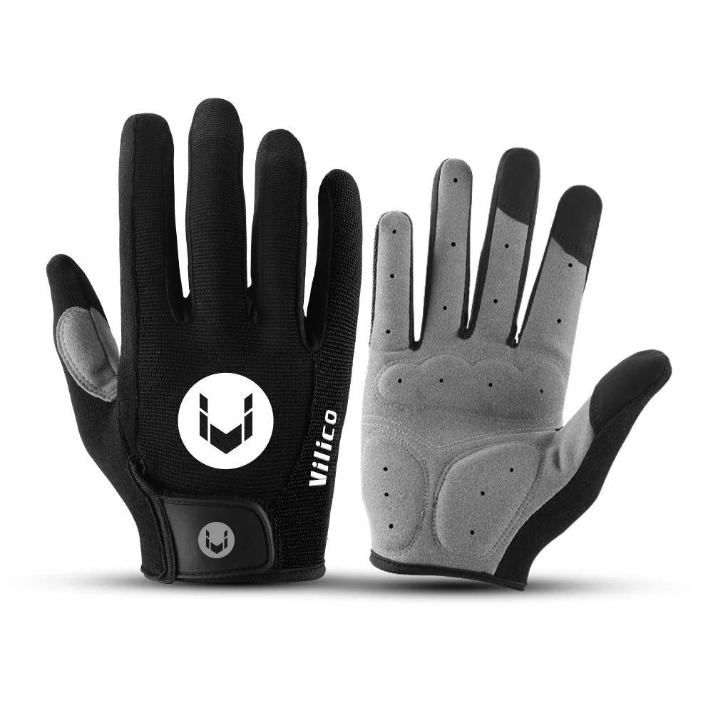 Cycling Anti-slip Full Finger Gloves MTB Bike Gloves Pad Men Breathable Anti-shock Sports Gloves MTB Bike Bicycle Warm Glove Man ShopOnlyDeal