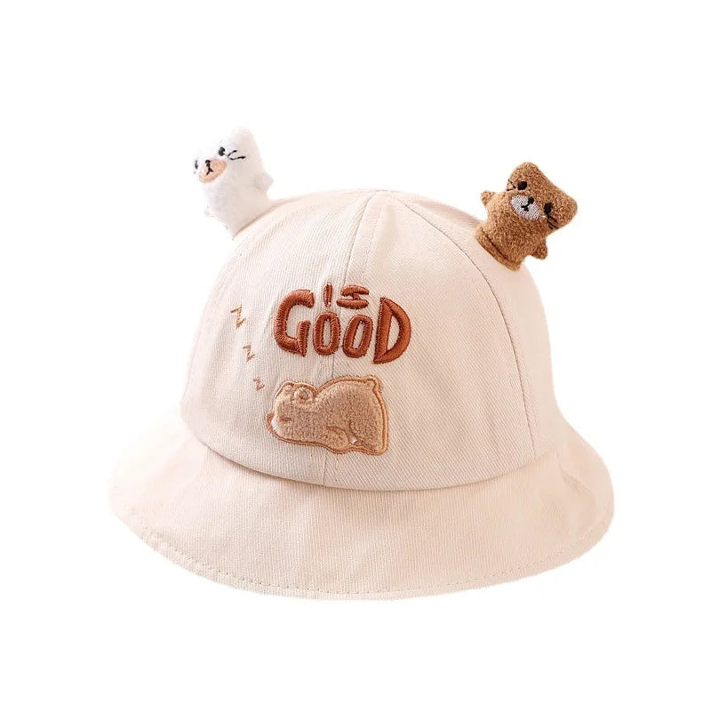 Cotton Newborn Autumn Cartoon Boy Fisherman Girls Baby Casual Kids Edge Sun Warm Hat Summer Cute Windproof Cap For Children ShopOnlyDeal