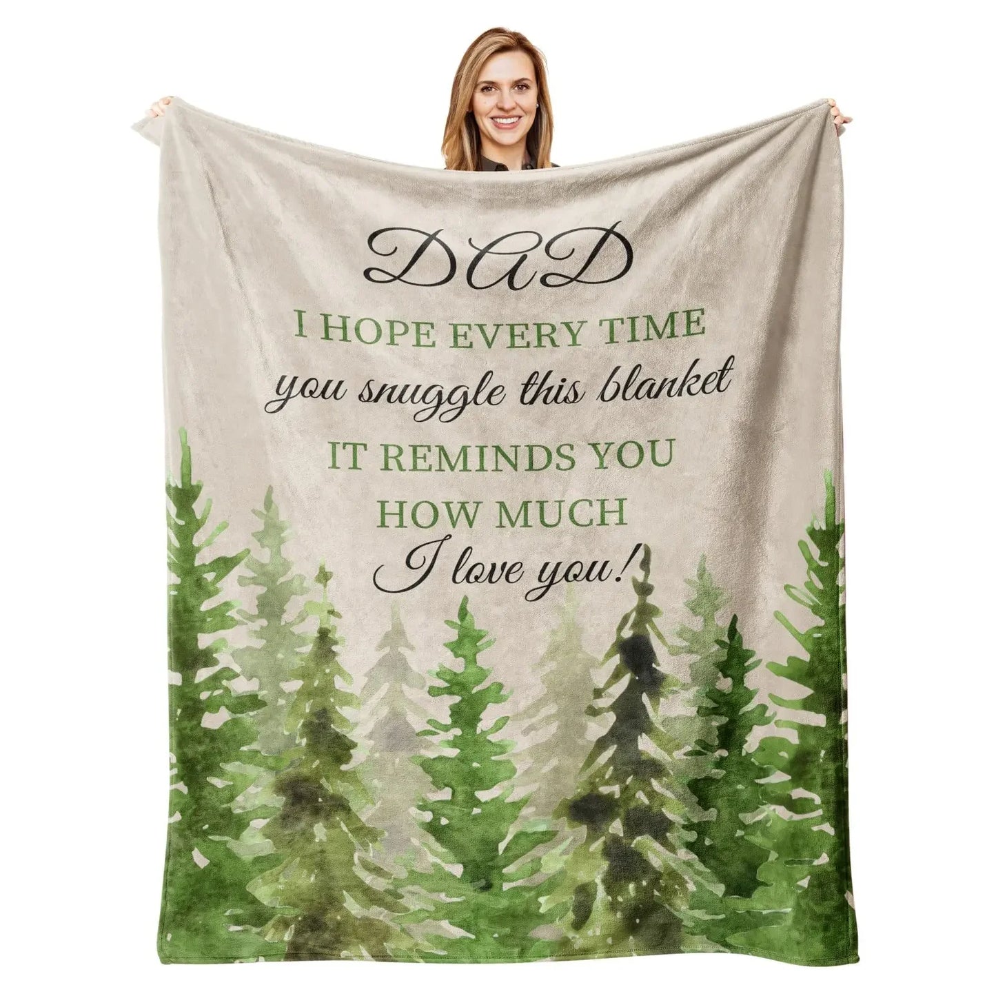 Dad Blanket | The Best Dad Throw Blanket | Soft and Warm Gift for Father, Daddy, Papa, Pappy, Grandpa | Perfect for Father’s Day, Birthday, Christmas ShopOnlyDeal