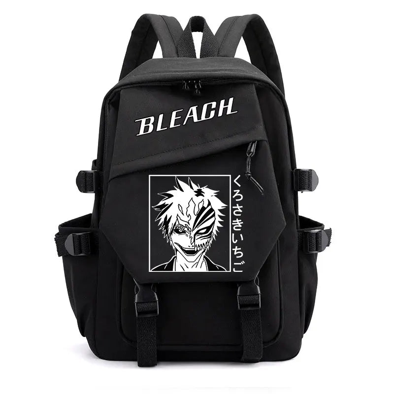 Anime Bleach Backpack | Kurosaki Ichigo Design Student School Shoulder Bag | Youth Outdoor Travel Backpack for Women and Kids ShopOnlyDeal