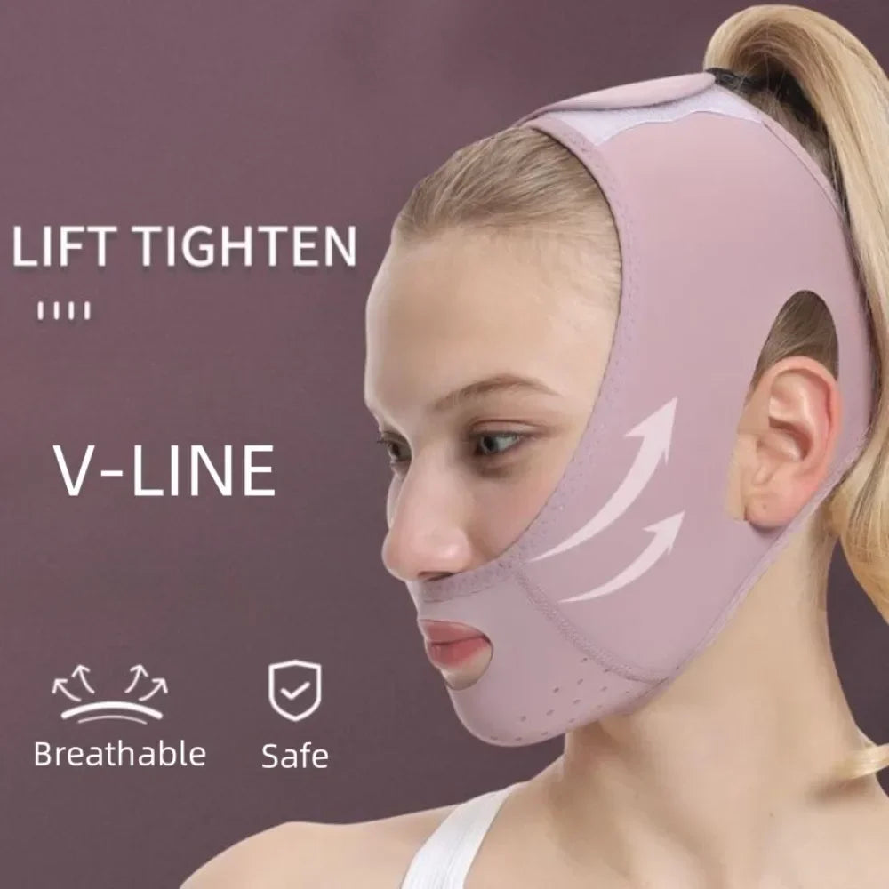 Face Slimming Bandage V Line Face Shaper Facial Chin Cheek Lifting Belt Graphene Anti Wrinkle Face Lift Up Strap Skin Care Tools ShopOnlyDeal